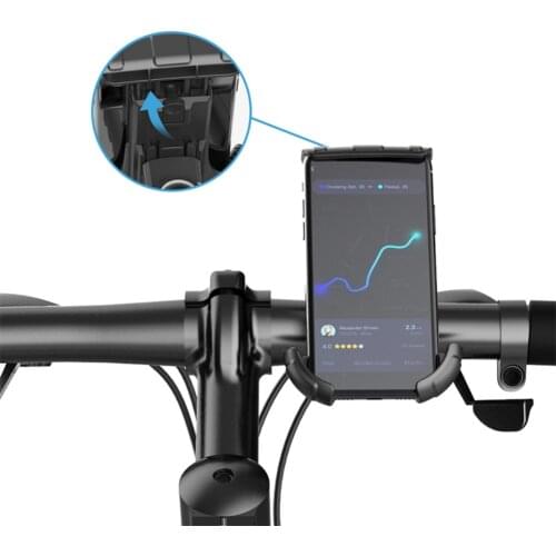 Anti Shake 360 Rotation Adjustable Smartphone Mount Bracket 4.7-6.5 inch Bicycle Holder Bike Handlebar Mobile Phone Holder Stand