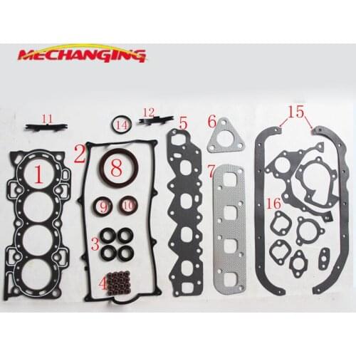 FOR DAIHATSU APPLAUSE I CHARADE FEROZA HCE HDE HCE HDC Engine Parts Full Set Engines seal gasket 04111-87127-000 50120700