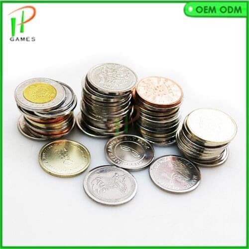100 pcs 25*1.85mm Game token stainless steel arcade token Game coin for coin acceptor Game machine accessories