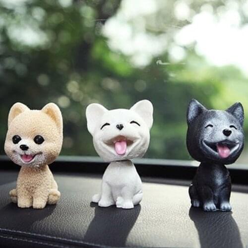 Car Ornament Nodding Shaking Head Dog Toy Home Car Dashboard Decoration Bobble-head Puppy Doll Toys Gift