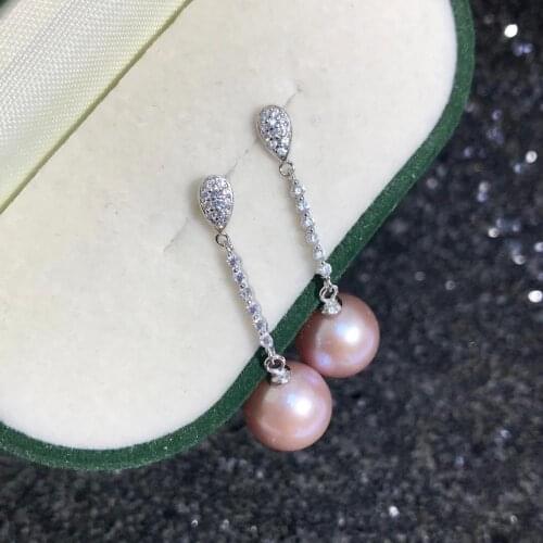 Classical 925 Sterling Silver Earrings Findings Settings Base Mountings Parts for Pearls Agate Crystal Stones Jade 5pairs/lot