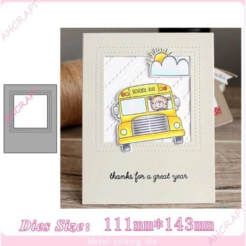 Stitch Window frame Metal Cutting Dies for diy Scrapbooking Photo Album Decorative Embossing PaperCard Crafts Die Cut 2020