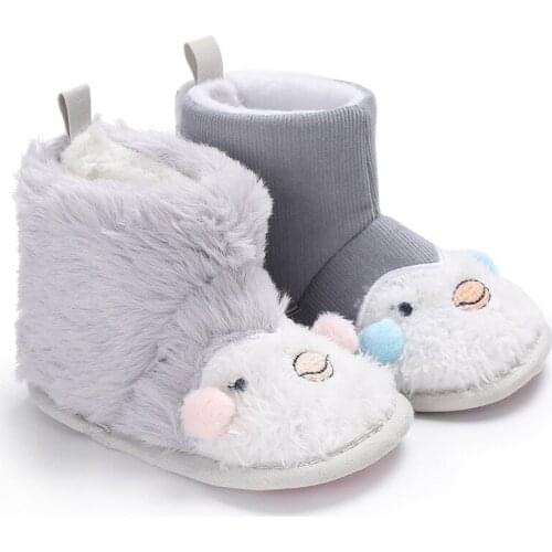 Fashion cute cartoon baby toddler First Walkers Baby Shoes baby boy girl soft snow boots
