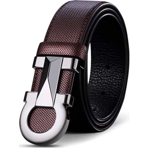 Mens fashion belt automatic buckle personalized belt business formal belt