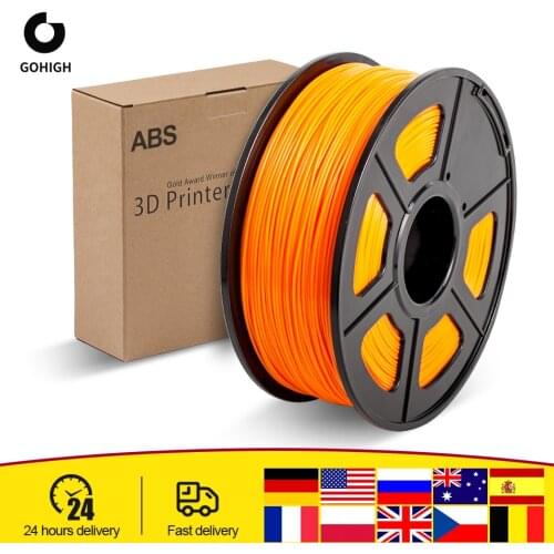 GOHIGH ABS Filament 1KG 1.75MM 1KG Per Roll Fast Delivery Colorful Filament Spool Wire Reprap For 3D Printer