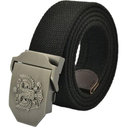 Tactical Belt for men Military Canvas body Width 3.8cm Designers high quality Fashion brand Russian National Emblem waist tape