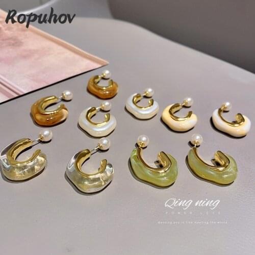 Ropuhov 2021 New Jewelry for Woman Korean Gift Heart Aesthetic Boho Goth Vintage Earrings Antique Chinese Fashion Wholesale