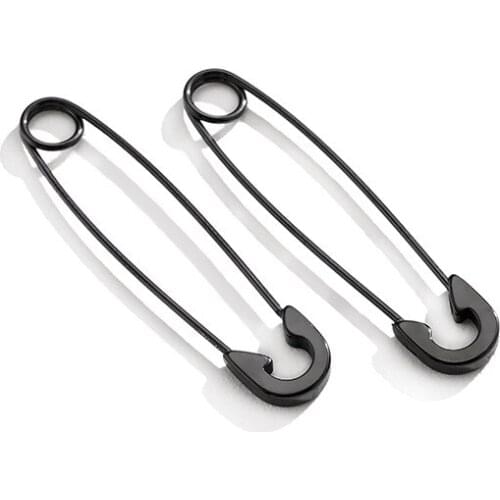 Punk Hip Hop Rock Pin Earring Dumbbell Stud Earrings Stainless Steel Ears for Men Boy Fashion Jewelry