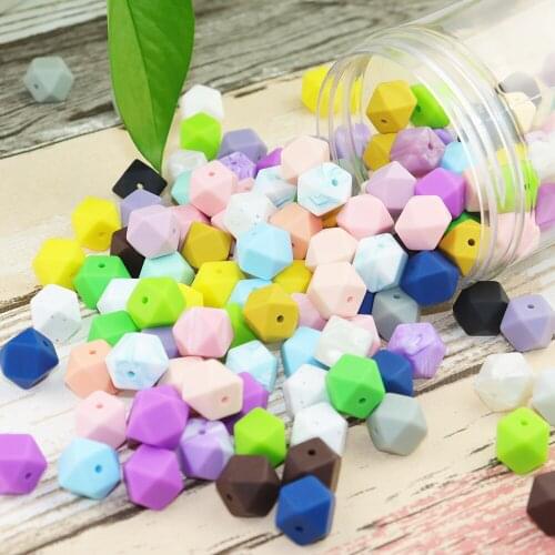 14mm Silicone Beads BPA Free Food Grade Silicone Beads More Colorful Beads Made For Baby Teether Teething Chewable Toys