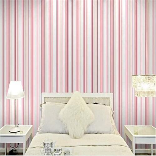 Wellyu Modern minimalist clothing striped wallpaper children 's bedroom wallpaper children' s clothing shop wallpaper PVC