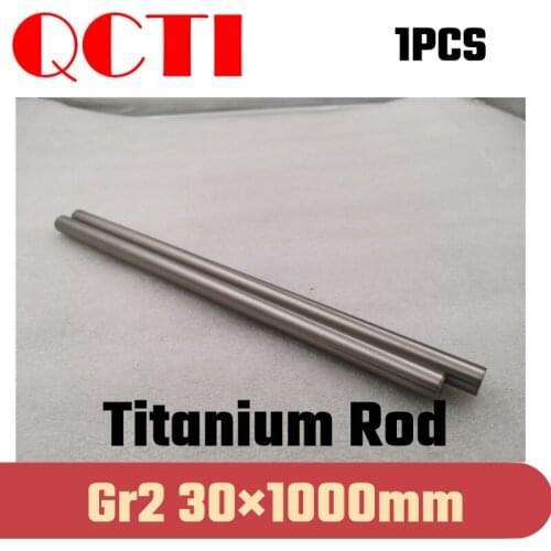 1pcs Gr2 30mm dia x 1000mm length Titanium Alloy Round Bar Rod Industry Machine Use DIY Anti-corrosion Material