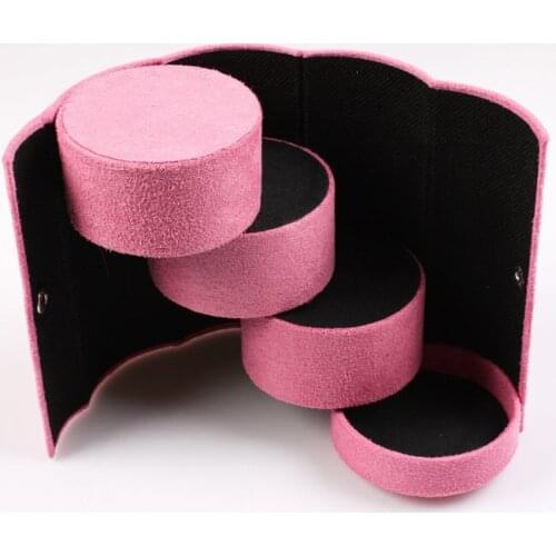 2021 Make Up Lipstick BB Cream Concealer Cosmetic Organizer Display Travel Case Boxes Portable Button Leather Storage Jewelers