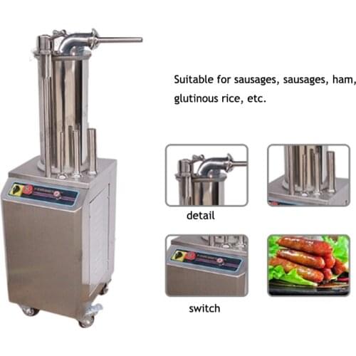 26 L hydraulic sausage filler filling machine electric used sausage stuffer machine with 400kg/h