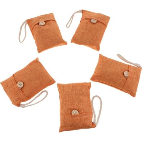 5x100g Bamboo Charcoal Air Purifying Freshener Odor Eliminator Bag