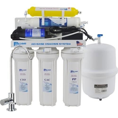 6-Stage Under Sink Reverse Osmosis Drinking Water Filter System with Remineralization Filter for Added Essential Minerals - 50G