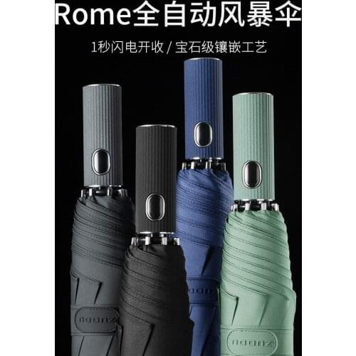 Automatic Parasol Umbrella Big Black Retro Business Garden Golf Umbrella Windproof Outdoor Ombrello Rain Gear BY50BU