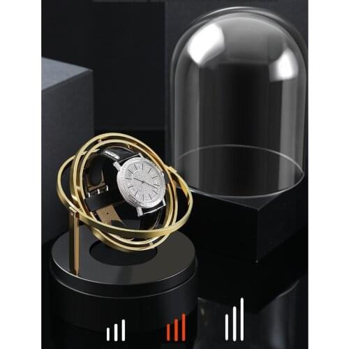 Automatic Single Watch Winder Silent Motor 220V Plug Golden