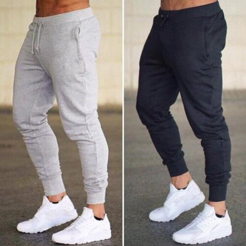 Running Pants Gym joggers pants men Bodybuilding clothing fitness sweatpants cotton Pencil trousers men Workout sweat pants