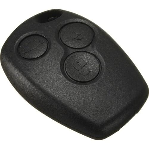 Cover remote key shell for Renault Clio MK3 Kangoo Modus Spare Black