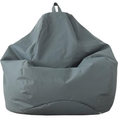 Sofa Cover Waterproof Lazy BeanBag Cover Without Filler Lounger Seat Solid Color Oxford Oilproof Easy Clean Large Bean Bag Cover