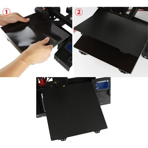 Double sided Textured PEI Spring Steel Sheet Powder Coated PEI Build Plate for Anet A8 A6 Wanhao I3 Ender-5