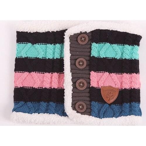 Kocotree For Children 2-12 Years Old Fashion Winter Children Ring Scarves Boys Girls Thick Warm Neck Wear Kids Collar Scarf