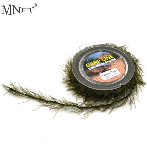 MNFT 5M Carp Fishing Weed Hook Link Line Weed Effect Rigs 25 35 45Lb Carp Chod Fishing Tackle Line