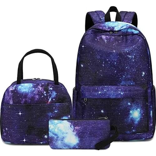 Fashion School Backpack Set Girls Bookbags 14 inches Laptop Backpack Kids Bags Waterproof Nylon Cute Teen Backpacks For Girls