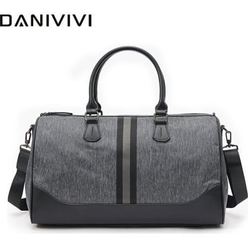 Mens Travel Bag Shoulder Hand Tote Bags for Men Large Capacity Gym Luggage Duffle Bag Leather Handbags Weekend Travel Totes Sac