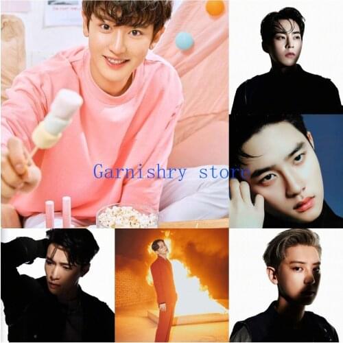 5D DIY Diamond Painting Kpop Group Full Round Square Diamond Embroidery Cross Stitch Kits Mosaic Home Decor Pictures