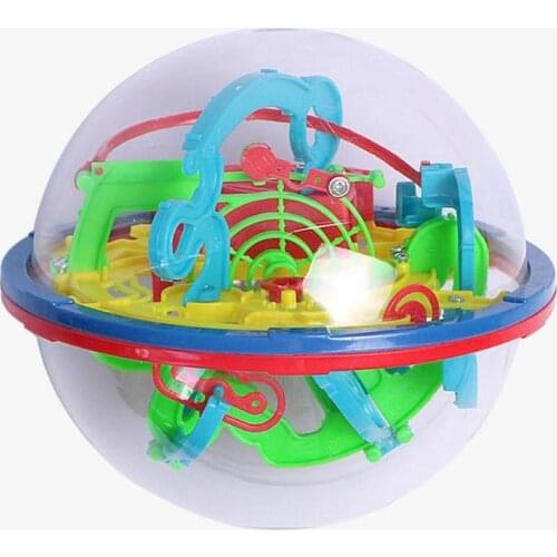 Educational Toys 3D Magic Intellect Maze Ball Marble Puzzle Game Perplexus Magnetic Balls IQ Balance Toy For Children