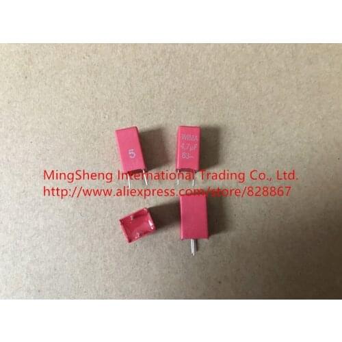 Original new 100% 4.7uF63V 4.7u 475 red pitch 5mm thin film capacitor (Inductor)