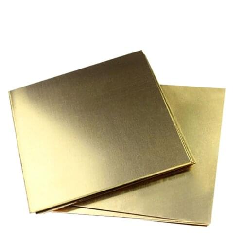 0.8mm 1mm 2mm 3mm 5mm H62 Pure brass plate brass sheet brass board size optional 100x100mm 200x200mm 300x300mm