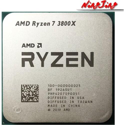 AMD Ryzen 7 3800X R7 3800X 3.9 GHz Eight-Core Sixteen-Thread CPU Processor 7NM L3=32M 100-000000025 Socket AM4