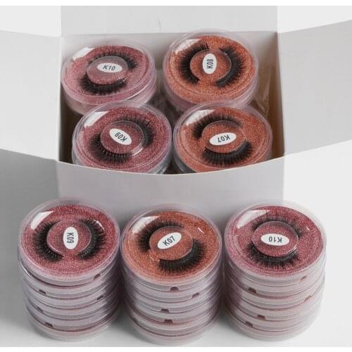 Lashes Wholesale 4/20/30/40/50/100 Pairs 3D Mink Eyelashes Makeup Thick Mink Lashes Bulk Natural False Eyelashes Wispy Lashes