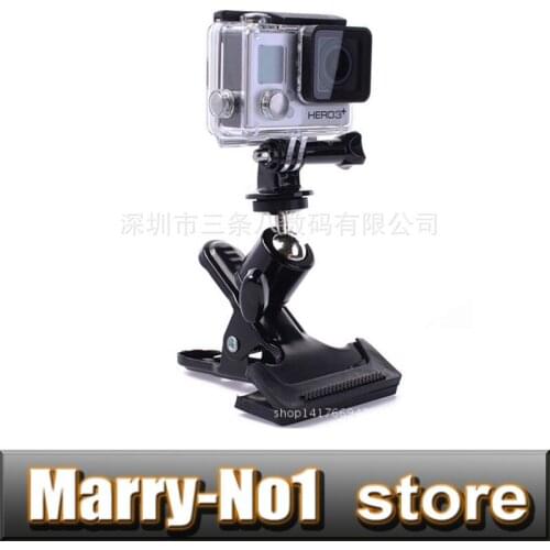 3 in 1 Flash studio light stand Clip Clamp Holder Mount + Tripod mount adapter + Gopro screw For Gopro Hero 3+ 3 2 1