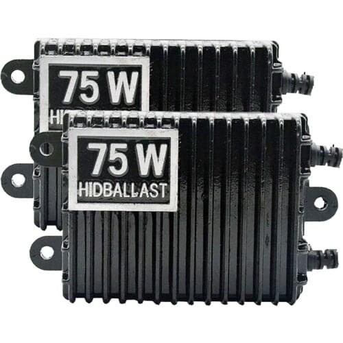 TPTOB 2pcs 75W For HID Bi Xenon Slim Digital Replacement Ballast Reactor Light For H1 H3 H7 9006