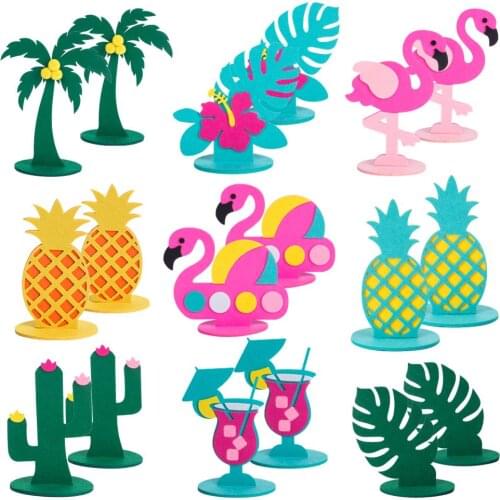 Tropical Party Flamingo Cactus Coconut tree Hawaii Hawaiian Party Table Decor Tropical Summer Beach Birthday Party Decorations