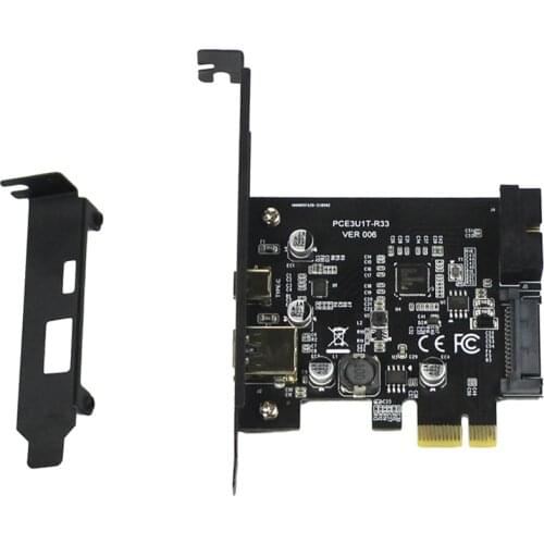 USB 3.1 PCI express card adapter USB3.1 Type C 19pin 19 pin Front USB 3.0 PCI-e controller pcie x1 converter Expansion Card