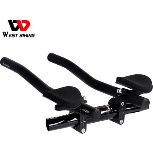 WEST BIKING Bike Road Mountain Bike Cycling Race Bicycle MTB Triathlon Handlebar Rest Handle Bar Separated 2pcs Pipe Rest End