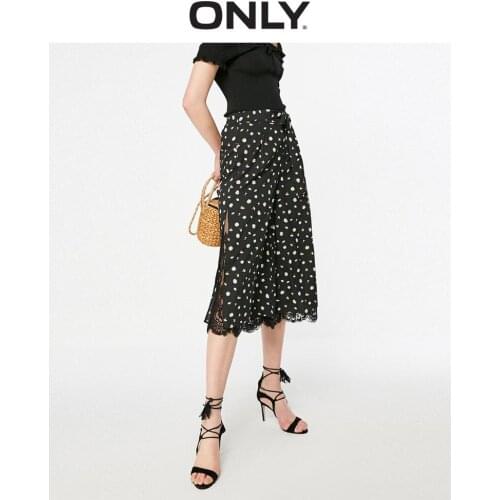 ONLY Spring Summer Womens Loose Fit Wide-leg Casual Crop Pants |11916J521