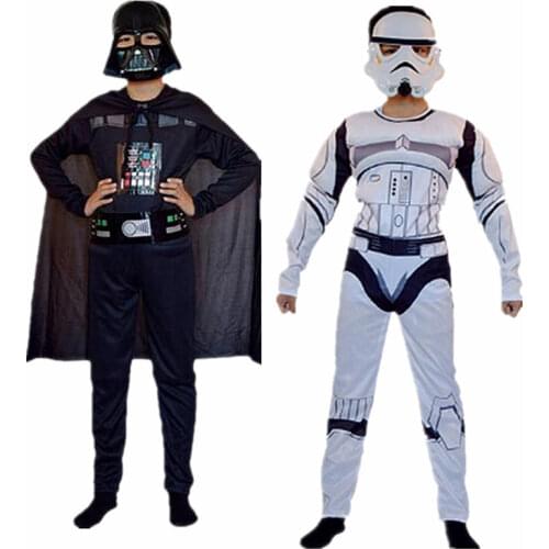 Star Wars The Force Awakens Classic Childrens Movie Character Darth Vader Stormtrooper Halloween Game Role Playing Costume
