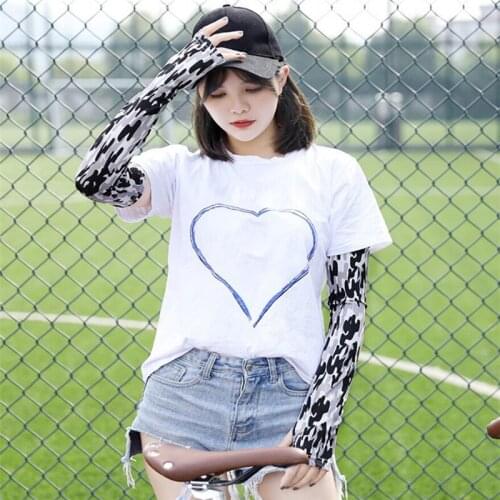 1 Pair Camouflage Sports Arm Warmers Bike Cycling Cuff Men Women Car Moto UV Protection Bicycle Oversleeve Sleeves Arm Cover