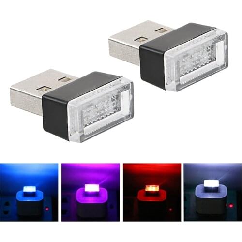 1pcs Car-Styling USB Atmosphere LED Light Car Accessories For Jeep Renegade Wrangler JK Grand Cherokee Compass Patriot Liberty