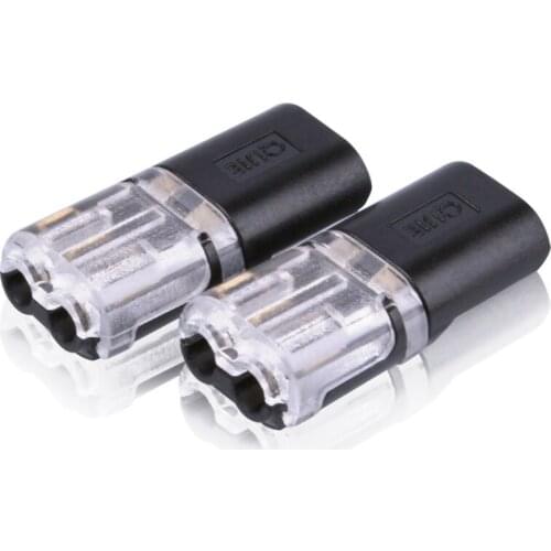 10pcs Two-wire Pluggable Wire Connector Quick Connector Cable Crimping Terminal For Wire Connection 22-20AWG LED Car Connector