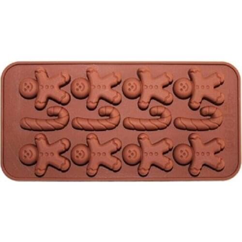 15 crutch people stone Ice Cube Number Fondant Cake Decorating Sugar Craft Plunger Cutter Mold