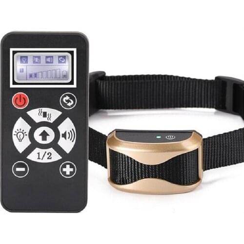 2 in 1 Dog Training Anti Bark Collar Waterproof Rechargeable Dogs Training Collar with Beep Vibration Electric Shock 800M Remote
