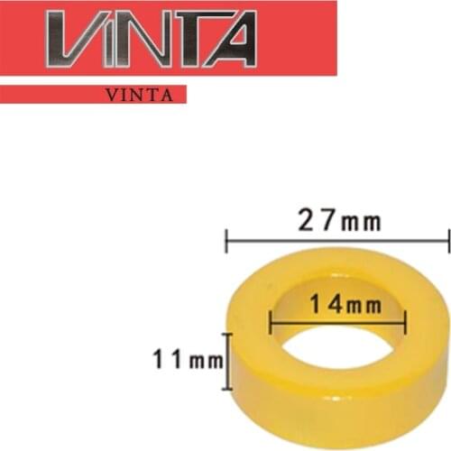 30PCS Iron Power Cores inductor Yellow/White 27x14x11 mm Coated Magnetic Powder Ferrite Ring Core With the Best Quality