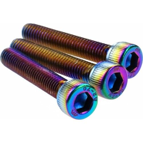 10pcs Motorcycle Modify M6 Stainless Screws Bolts M6*20mm-m6*70mm Brake Clamp Bolts For Honda Yamaha Kawasaki Suzuki Ornament