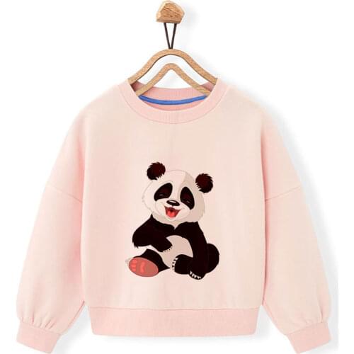 Children Autumn and Spring Baby Hoodie Boys and Girls Clothing Chinese Panda Print novelty Childre of The Foreign Gas Hoodie Top